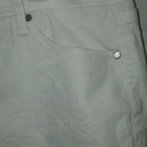 Nine West Gramercy Skinny Capri White Ankle Jeans Size 4 - Picture 5 of 16